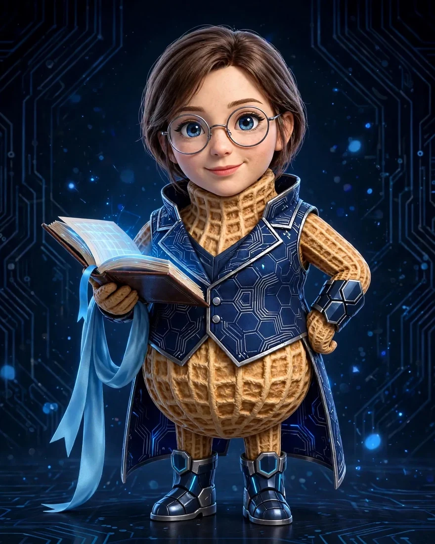 Edith the Record Keeper, in her person form