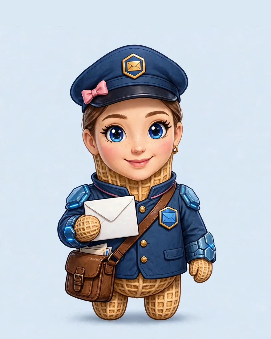 Willa the Postwoman, in her person form